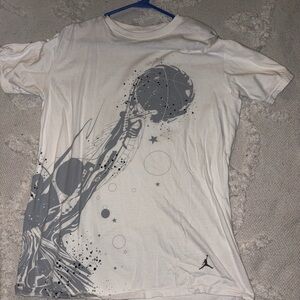 Jordan White and Gray Graphic Tee